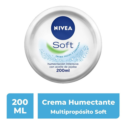 Crema Corporal Nivea Soft Creme Multipropósito Humectante 200ml