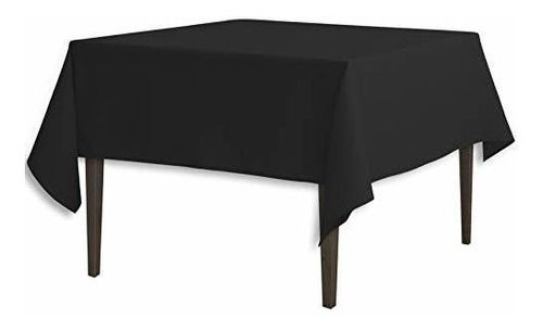 Mantel Cuadrado Negro 70 Pulgadas.