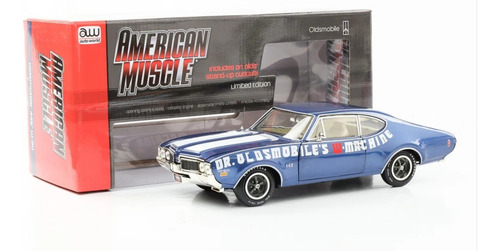 Oldsmobile 442 Dr, Auto World Escala 1/18 Azul