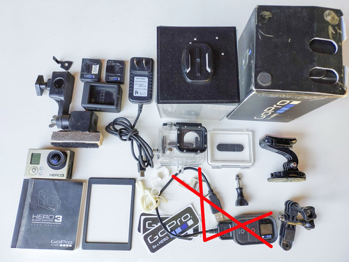 Gopro Hero3, Black, 2 Baterias, Carreg Duplo,caixa Estanque