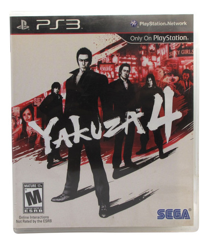 Yakuza 4 - Ps3 Acción Aventura - Sega Cs1 - Ryuu Ga Gotoku (Usado)