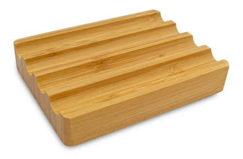 Jabonera Bambu Linea Oklahoma 12x12cm Bamboo Calidad Premium