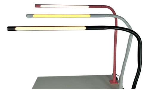 Carrinho Auxiliar + Luminária Led Tubo Flexível 360° Preto