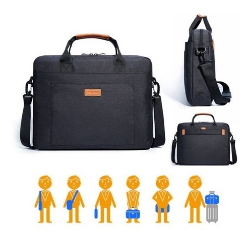 15.6 Pulgadas Laptop Bolso Notebook Maletín Mensajero Bolsa 