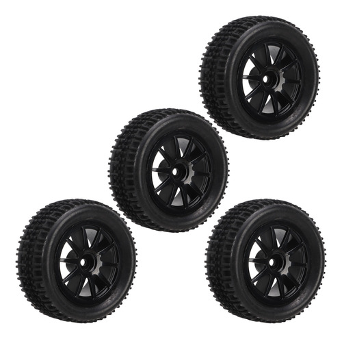 Llantas Rc Tires, 4 Unidades, Escala 1/16, 10 Radios Para Co