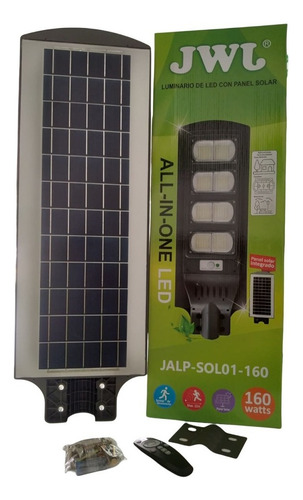 Lampara Suburbana 160w Celda Solar Sensor De Movimiento Jwj