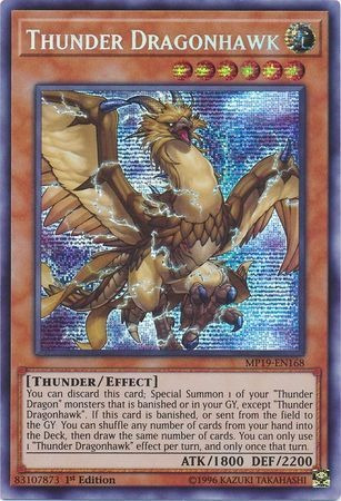 Yugioh! Thunder Dragonhawk - Mp19-en168