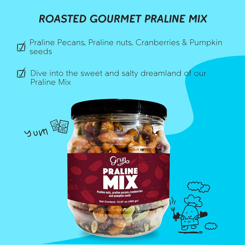 Grun Choice Mezcla De Praliné Gourmet Tostado (nueces De P