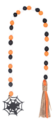 Cadena De Cuentas De Halloween En Forma De U, Color Madera,