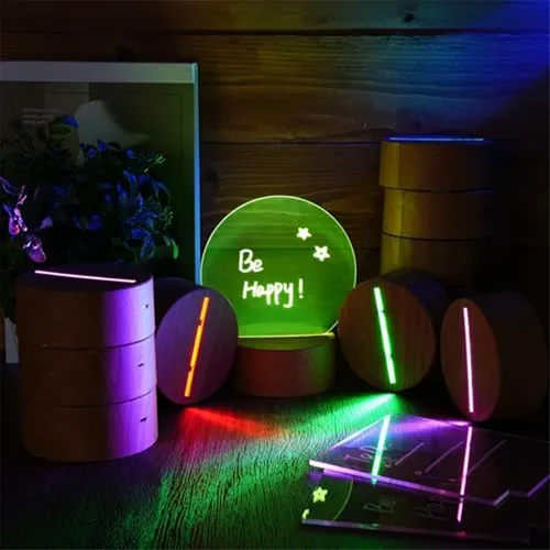 6 Unidades, Base De Lámpara Led Para Navidad, Noche, Noche,