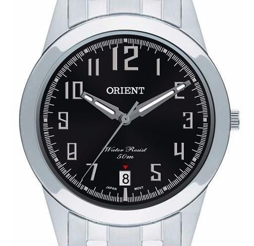 Relógio Unissex Orient Mbss1132a P2sx Prata Com Calendario