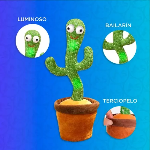Cactus Oscar Juguete Luminoso Baila Habla Imitador Para Bebe