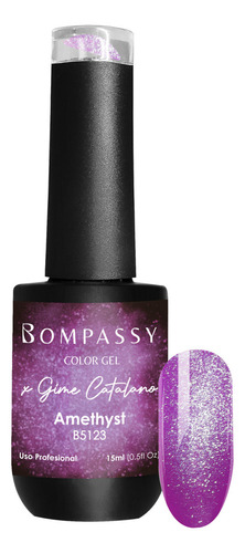Esmalte Semi Bompassy 15ml Crystal Cat Eye X Gime Catalano Color Amethyst