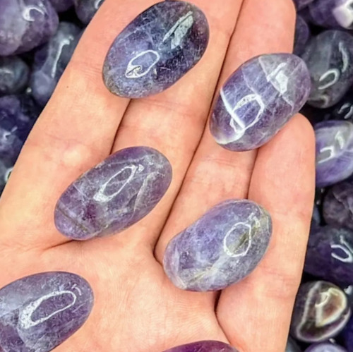 200g Pedra Ametista Rolada Cristal Natural Legitimo