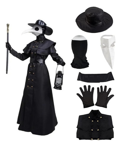 Plague Doctor Disfraz Steampunk Sacerdote Horror A