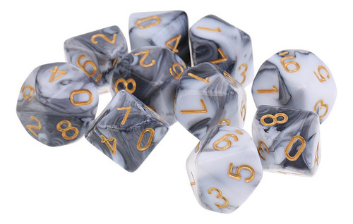Dados Poliédricos D10 De 20 Piezas, Dados Caras Para Juegos