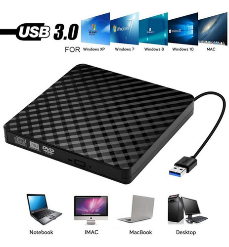 Nuevo Usb Dvd-rw Grabador Grabador Lector Reproductor Para