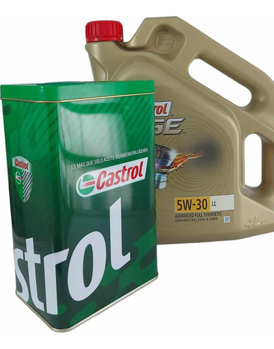 Aceite Castrol Edge 5w30 Llsintetico- 4l + Yerbera De Regalo