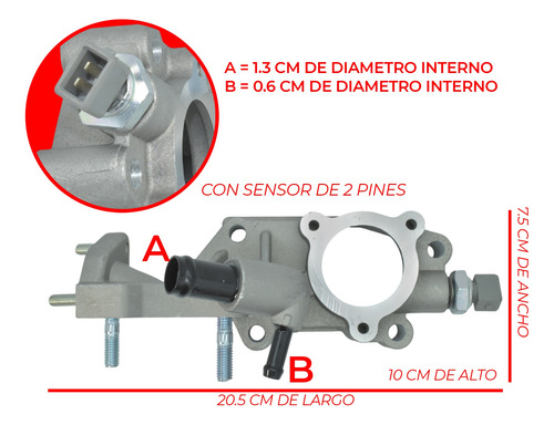 Toma De Agua C/ Sensor P/ Chevrolet Spark 1.2l 2011-2017