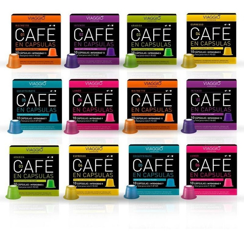 Imagen 1 de 3 de Pack De 120 Capsulas Café Viaggio Compatible Con Nespresso