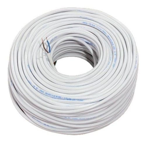 Cable Tipo Taller 2x0,75 Mm Blanco X 100 Mts Normalizado