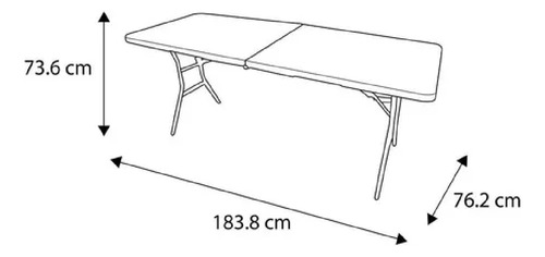 Mesa Portafolio 2.44 M Rectangular Lifetime