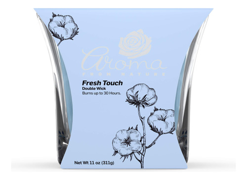 Fresh Touch 11 Oz Airecare Vela Perfumada - 1 Paquete -...