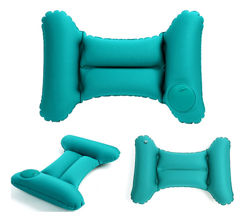 Almohada Ergonómica Con Soporte Lumbar Inflable Para Viajes