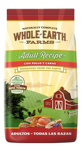 Whole Earth Farm Whole Earth Adulto Pollo Y Carne X 12 Kg