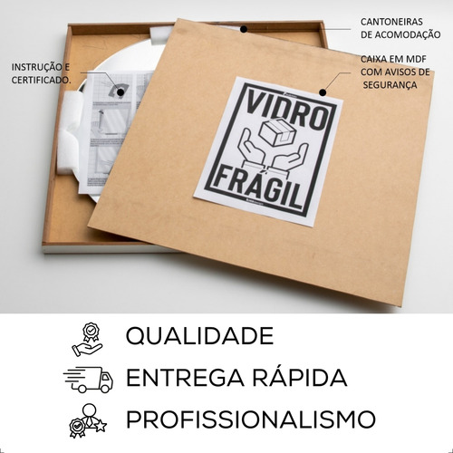 Espelho Lapidado 40x40cm, Com Suporte, Qualidade Premium