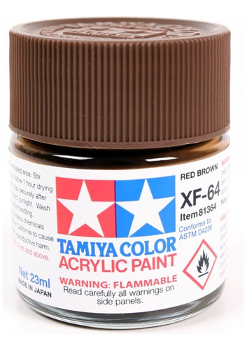 Pintura Acrilica 23ml Xf64 Red Brown By Tamiya # Xf64