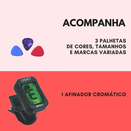 Imagem 5 de 8 de Violão Giannini Nylon Acústico N6 Infantil 3/4 Kit Completo