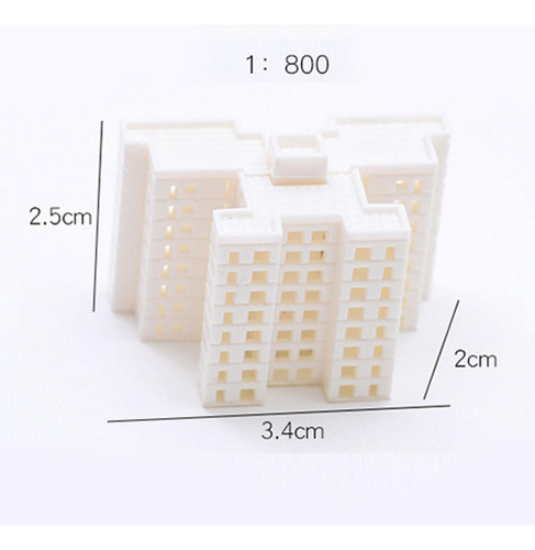 Edificio De Apartamentos En Miniatura 1. 800 Estilo F