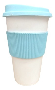 10 Vaso Térmico Mug Jarro 300 Ml Tapa Faja Colores Pastel