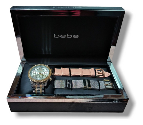 Reloj Bebe Con Caja Y Dos Correas Extra Intercambiables