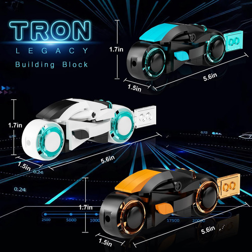 Aobiksey Tron Legacy Building Set, Tron Light Cycle Juguete