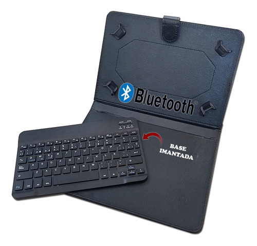 Estuche Con Teclado Bluetooth Para Tablet De 9 A 10 Pulgadas