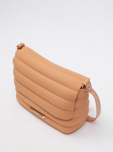 Bolsa Petite Jolie Puffer Bag Ii Avela Pj11234 Cor Caramelo