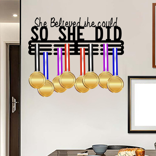 Colgador De Medallas Medallas Metal Award Ella Lo Hizo