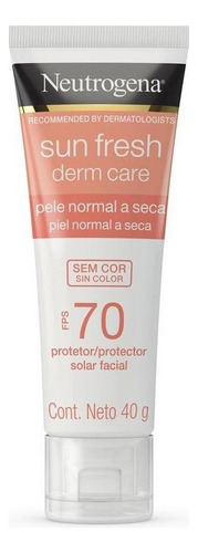 Protetor Solar Neutrogena Sun Fresh Dry Skin S/cor Fps70 40g