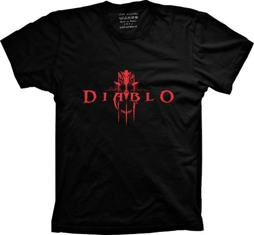 Camiseta Plus Size Jogo - Diablo