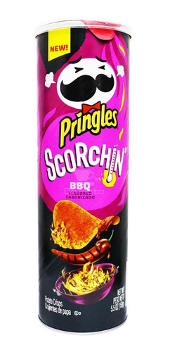 Batata Pringles Importada E.u.a Scorchin Barbecue 158g