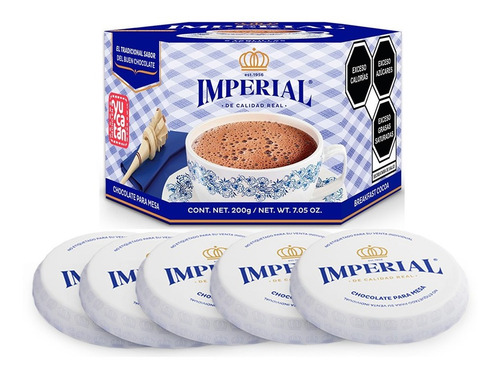 Imagen 2 de 5 de Chocolate Imperial Tablilla Semi Amargo 200 Gr
