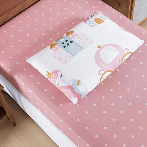 Jogo De Cama Infantil Solteiro Estampado Menina/menino 3pçs Cor Little Princess Desenho Do Tecido Bouti