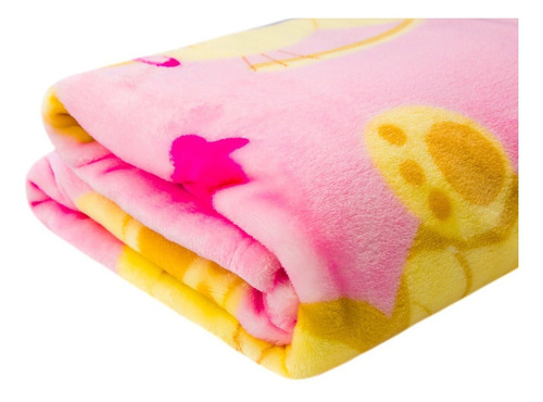 Cobertor Bebe Estampado Menina Macio Anti Alérgico Etruria