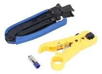 Comprar Juego De Alicates Para Prensar Alambres, Pelacables Y Herram