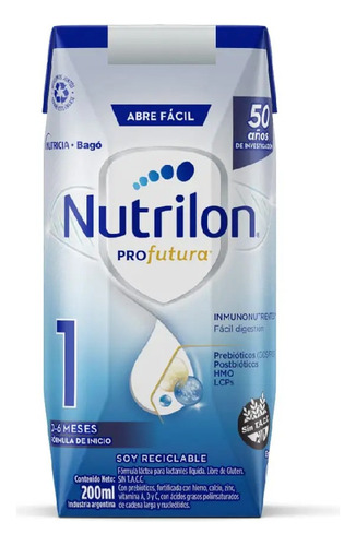 Leche Nutrilon Profutura 1 X 3 Packs 24 Bricks 200ml 0 A 6m