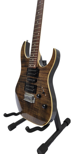 Guitarra Electrica Parquer Tipo Ibanez Ib200bw C/funda Color Gris Oscuro Material Del Diapasón Palo De Rosa Orientación De La Mano Diestro