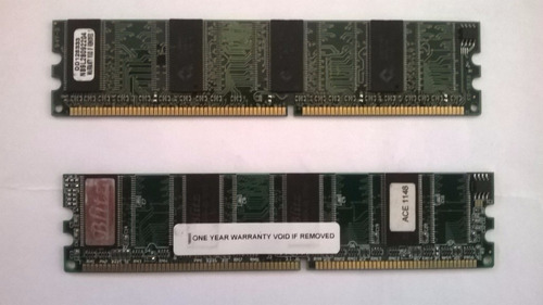 Lote 2 Memoria Ram Ddr 333 128 Mb