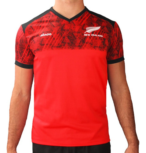Camiseta Rugby Imago All Blacks Maori Premium Elastizada